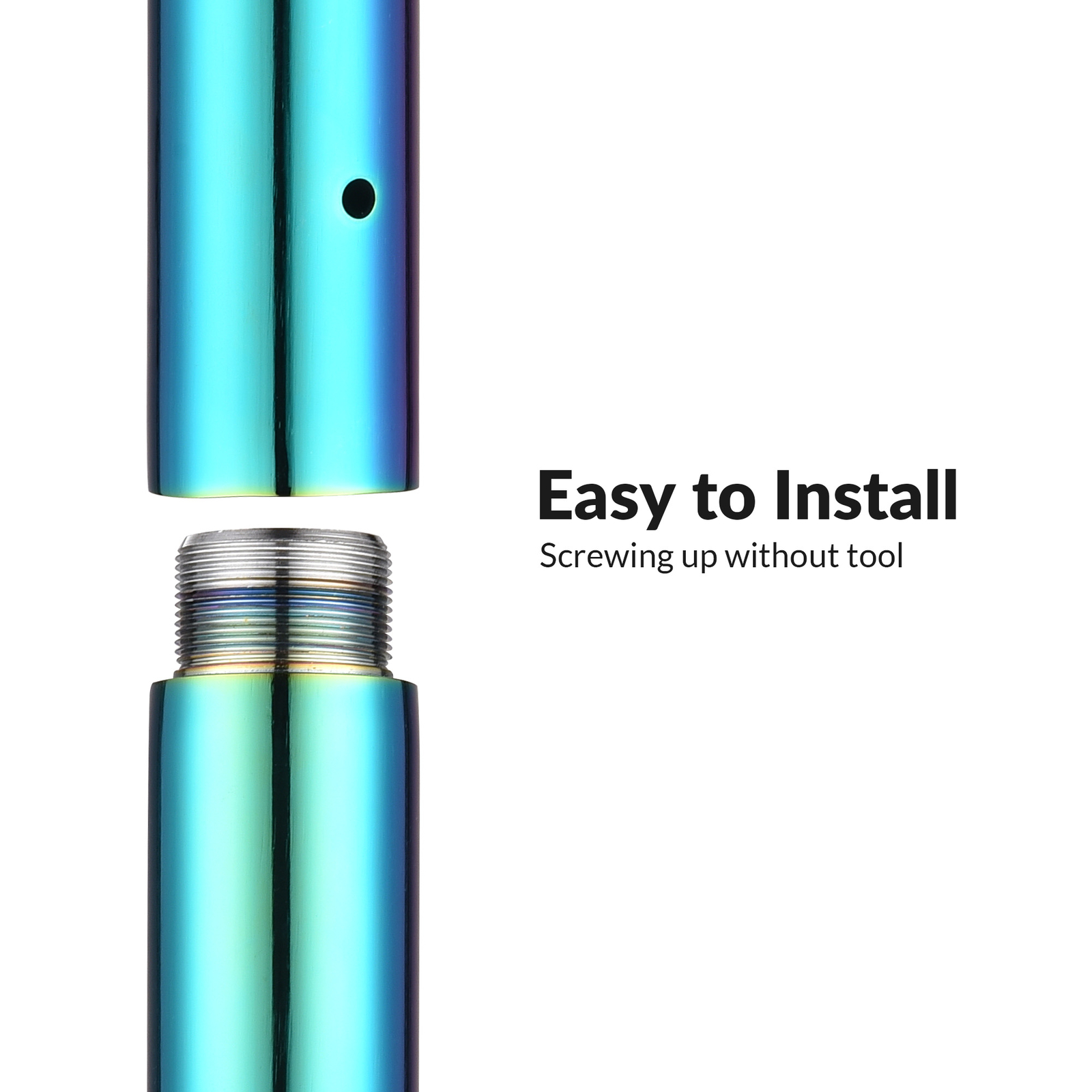 Yescom 3.4 FT New Chrome Dancing Pole Extension for 45 mm Spinning Pole,Colorful