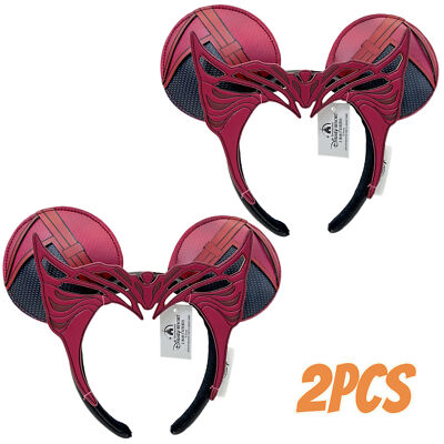 Disney~Parks Ears Wanda Marvel Comics Exclusive Scarlet Witch Headband 2Pcs