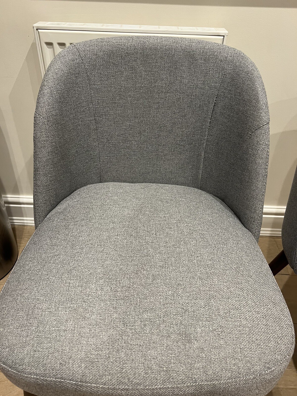 4 x Swinton Dining Chairs, Mountain Grey & Dark Stain eBay