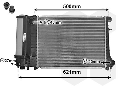 Kühler Wasserkühler für BMW 3er Cabriolet E36 318i 320i 328i 325i E30 316i 316g
