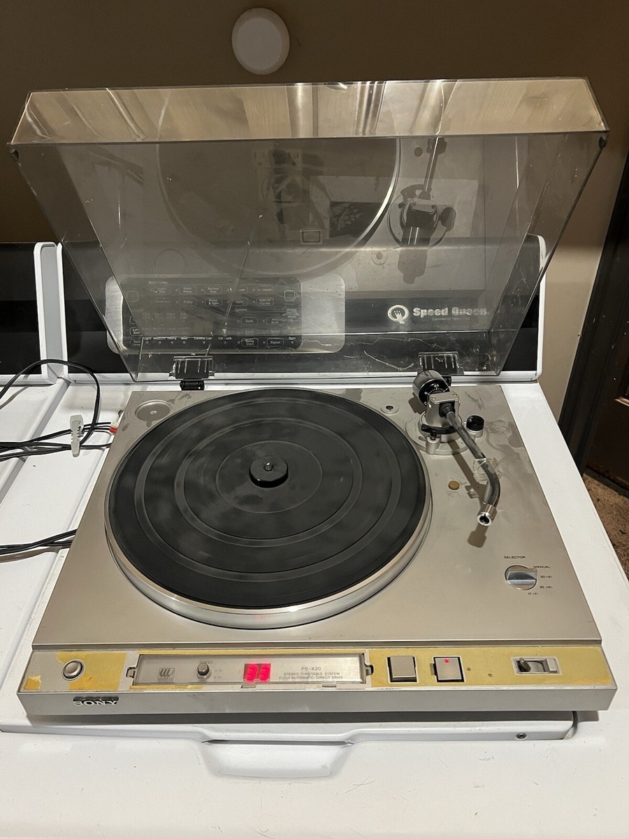 VINTAGE Sony PS-X20 STEREO Direct Drive Turntable Japan Spins As