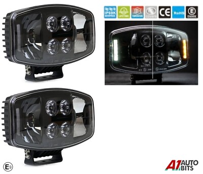 2X 10'' LED Jumbo Nebelscheinwerfer weiß gelb 24V für MAN TGE 2017+ TGA XLX LX E9