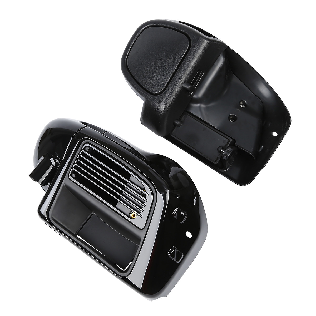 Beinschild Mit Lautsprecher Für Harley Davidson Road Glide Special (2015–2020) – Schwarz, ABS, Verstellbare Klappen