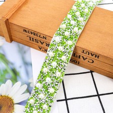 2pcs Glitter Rhinestone Chain Tape Band Resin Crystal Trimming 3cm X 40cm