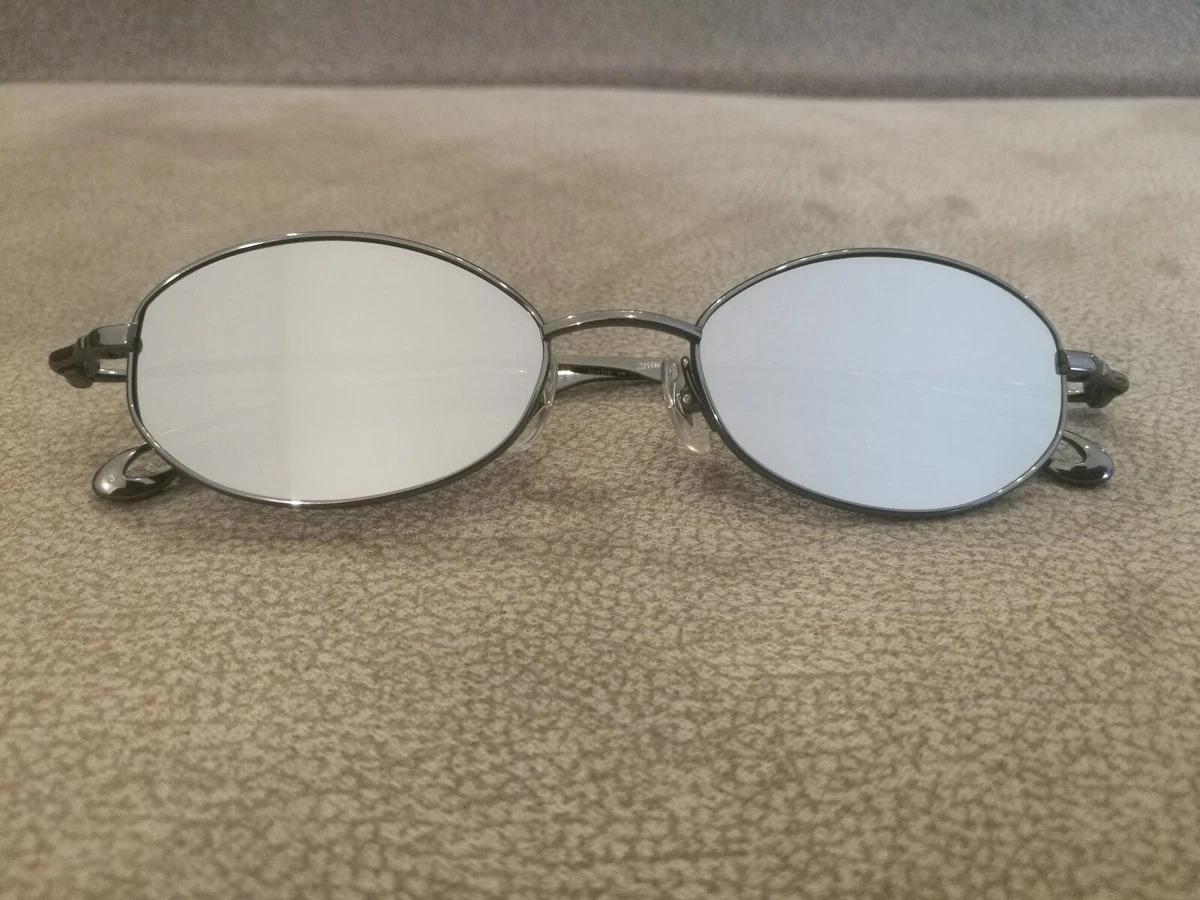 Jean Paul Gaultier JPG Vintage OVAL Sunglasses 56-0056 Gunmetal \ Mir Silver LNS