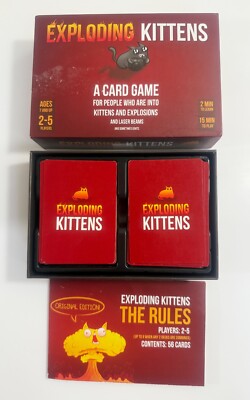 Exploding Kittens Card Game 2015 Original Edition  (Complete Game)