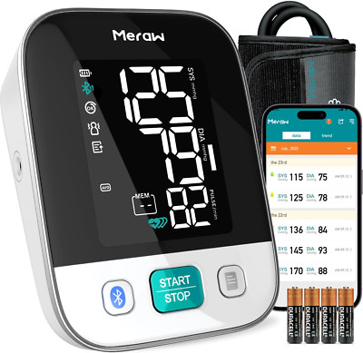 Digital Blood Pressure Monitor with Bluetooth & Irregular Heartbeat Tracking
