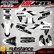 Custom Graphics Kit to Fit Yamaha WRF 450 2016 2017 2018  BURN STYLE stickers
