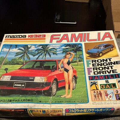 NITTO MAZDA KB323 ファミリアXG1.5 ギャル人形2体付