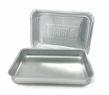 Aluminum Grease Catch Pan Kit w/ liner for Weber Grills