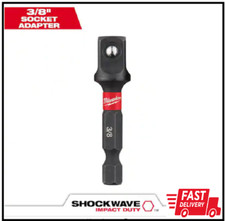 SHOCKWAVE Impact Duty 1/4 in. x 3/8 in. Alloy Steel Square Socket Adapter