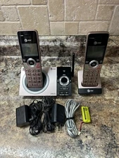 AT&T 2 Handset Digital Answering System w/ Smart Call Blocker CL82229 EUC