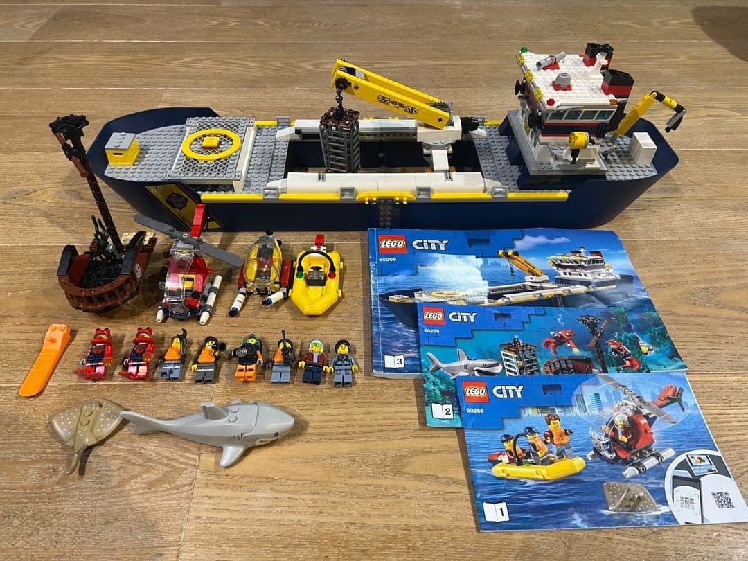 LEGO City Ocean Exploration Ship 60266 In 2015 Used Complete W