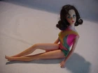 DOLL Vintage JAPAN Lashes 1968 TNT Barbie MARLO FLIP +Multi-color ORIG Swimsuit