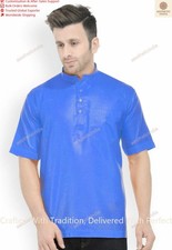 Mens Kurta Cotton Indian Men Designer Ethnic Kurta Party Wear Multi Sizes