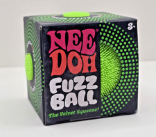 Authentic Schylling NeeDoh Fuzz Ball The Velvet Squeeze Squishy Toy Green