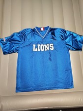 Detroit Lions Shirt Mens One Size NFL Football Jersey Castrol Patch Polyester