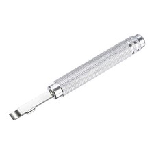 Strumento rimozione cassa posteriore orologio, larghezza 6 mm, 7 mm barra pry manico alluminio, tono argento