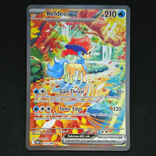 The Pokémon Company Keldeo ex 167/086 SV: White Flare Holo SIR EN 210HP