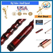 58" Pool Cue Ergonomic Canadian Maple Billiard Stick 13mm Tip 18-21oz