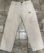 Vintage Womens Dickies Newington Duck Canvas Cargo Pants Beige