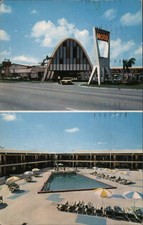Miami, Florida FL Voyager Motel Teich 1969 Hartford, CT Chrome Vintage Postcard