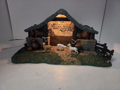 Thomas Kinkade 2002 Hawthorne Village STAR OF HOPE CRECHE Nativity Stable #79522
