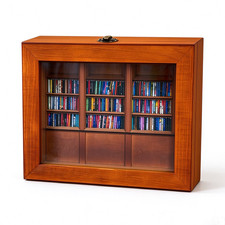 Miniature Bookshelf Cabinet Wooden Bookshelf with 200Pcs Books Home Office Decor