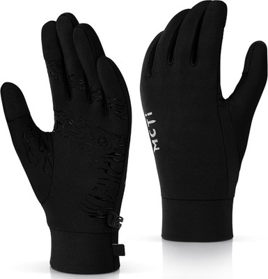 Lightweight Glove Liners for Men Women, Touch Screen Gloves with Conductive Micr
