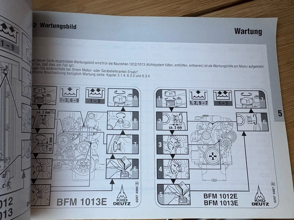 Deutz Werkstatthandbuch BF4M 1012 1013 Service Wartung Betriebsanleitung KHD - Bild 4 von 4