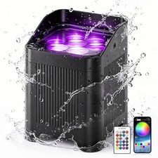 LED 7X20W RGBWA UV Battery Powered WIRELESS DMX Par Can DJ Uplighting Up Lights