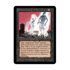 WotC MtG Alpha Animate Dead (U) VG