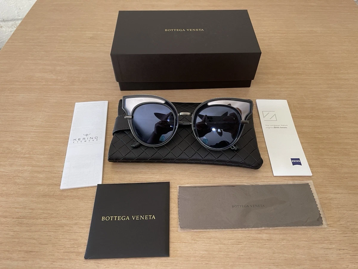 Bottega Veneta new sunglasses box and case BV0094S NEW BOTTEGA VENETA SUNGLASSES BV 0094S 001 BLACK/GRAY  main image 2