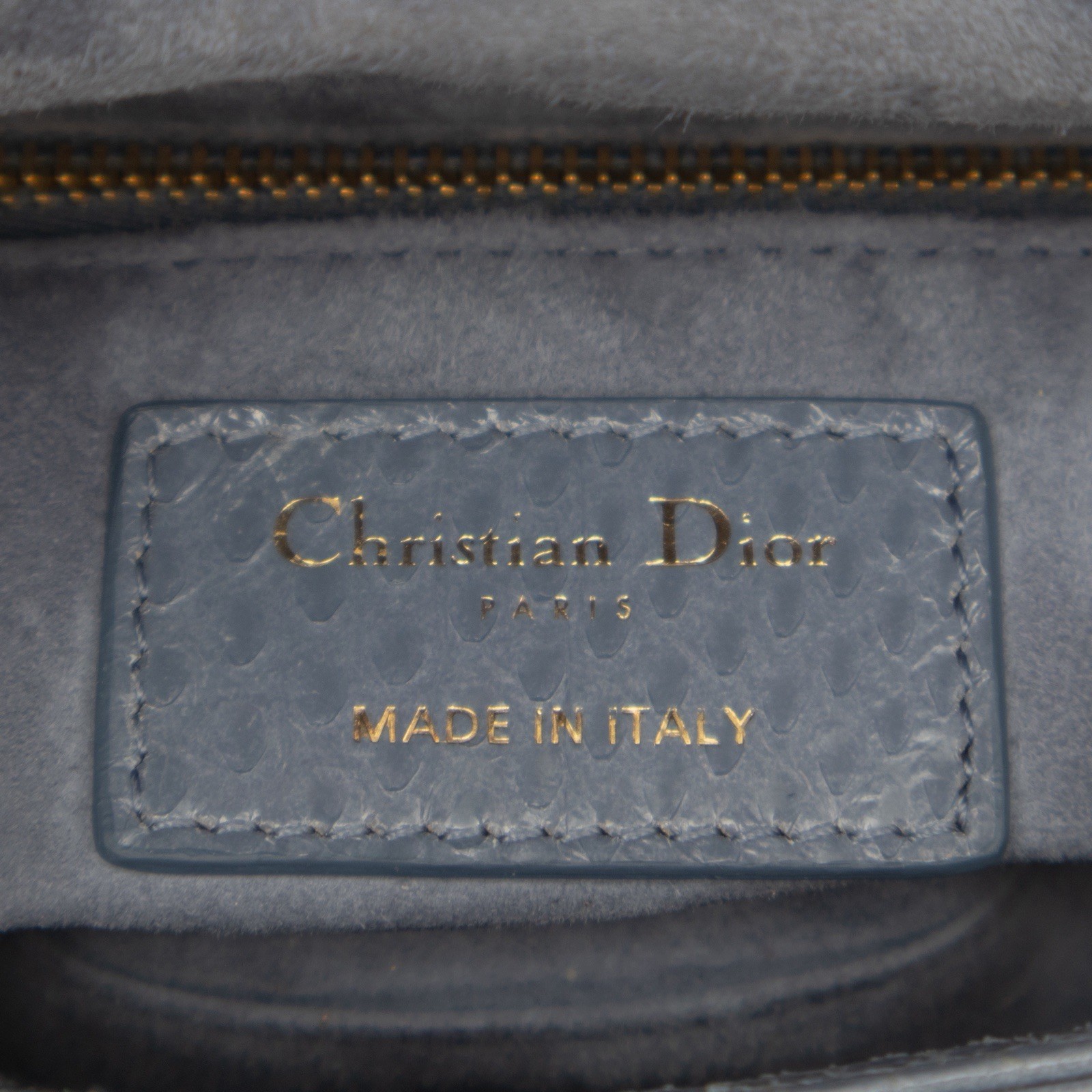 CHRISTIAN DIOR Python Snakeskin Mini Tote Lady Di… - image 15