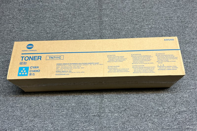 KONICA MINOLTA Bizhub TN711C CYAN Toner Cartridges C654 C754 A3VU450 Printer