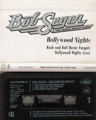 Bob Seger and the Silver Bullet Band Hollywood Nights cassette UK Capitol 1995