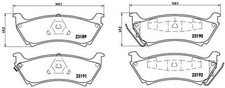 Brembo Bremsbelagsatz Hinten Bosch-System für Mercedes W163 98-02 Brembo Bremsbelagsatz Hinten Bosch-System für Mercedes W163 98-02