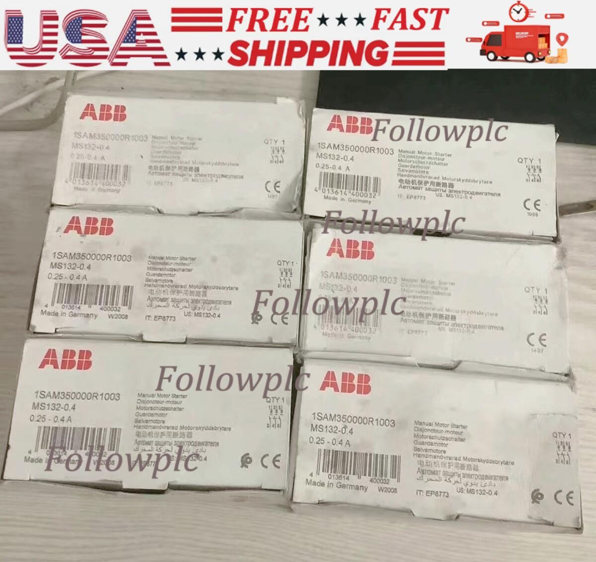 1pc ABB MS132-0.4 (0.25-0.4A) Motor Starter