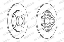 2x FERODO Premier Bremsscheiben Hinten für RENAULT MEGANE I (BA0/1) 238mm