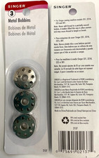 SINGER 2137- 6 METAL BOBBINS FOR SINGER MACHINE MODELS 221, 221K, 222 301