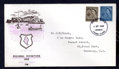 Guernsey / Herm Island - 1968 New Definitives First Day Cover