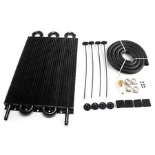 Tube and Fin Transmission Cooler Universal 5/16" Oil Cooler Kit 6 Pass