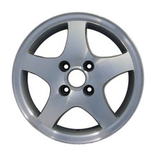 14x6 5 Spoke Refurbished Aluminum Wheel Machined And Painted Silver 560-69739
