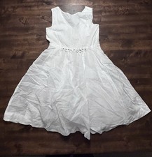 NWT Crewcuts By J Crew Girls 100% Cotton White Dress 🌸💎Waistband Size 10