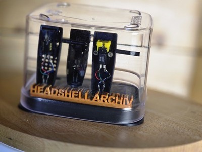 Headshell Box  Cartridge Keeper Personalisierbar für  2-Stift Bayonet/ SME
