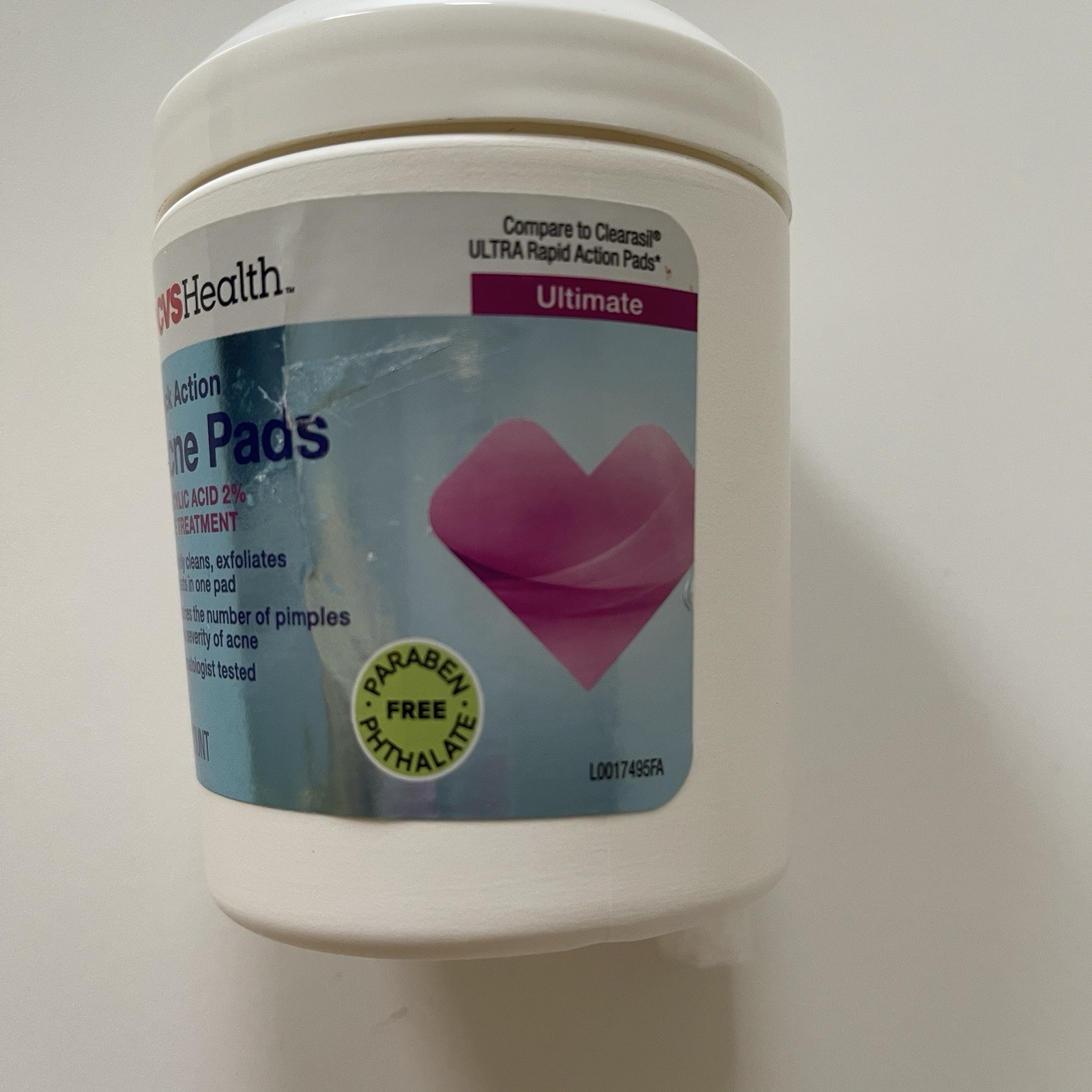 CVS health Quick Action Acne Treatment Pads , Dermatologist Tasted , 90ct