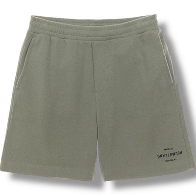 NWT Helmut Lang Logo Knit Jersey Short Mens Size Small S in Tea Green - $235