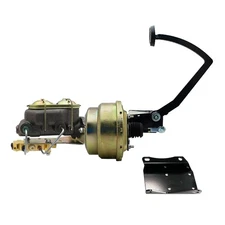 1947-54 Chevy Truck Disc Drum Kit Frame Mount Pedal Power Brake Booster Zinc