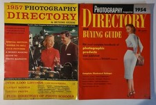 Lot of 2 Vintage Photography Magazine Directory And Buying Guide 1954, 1957 