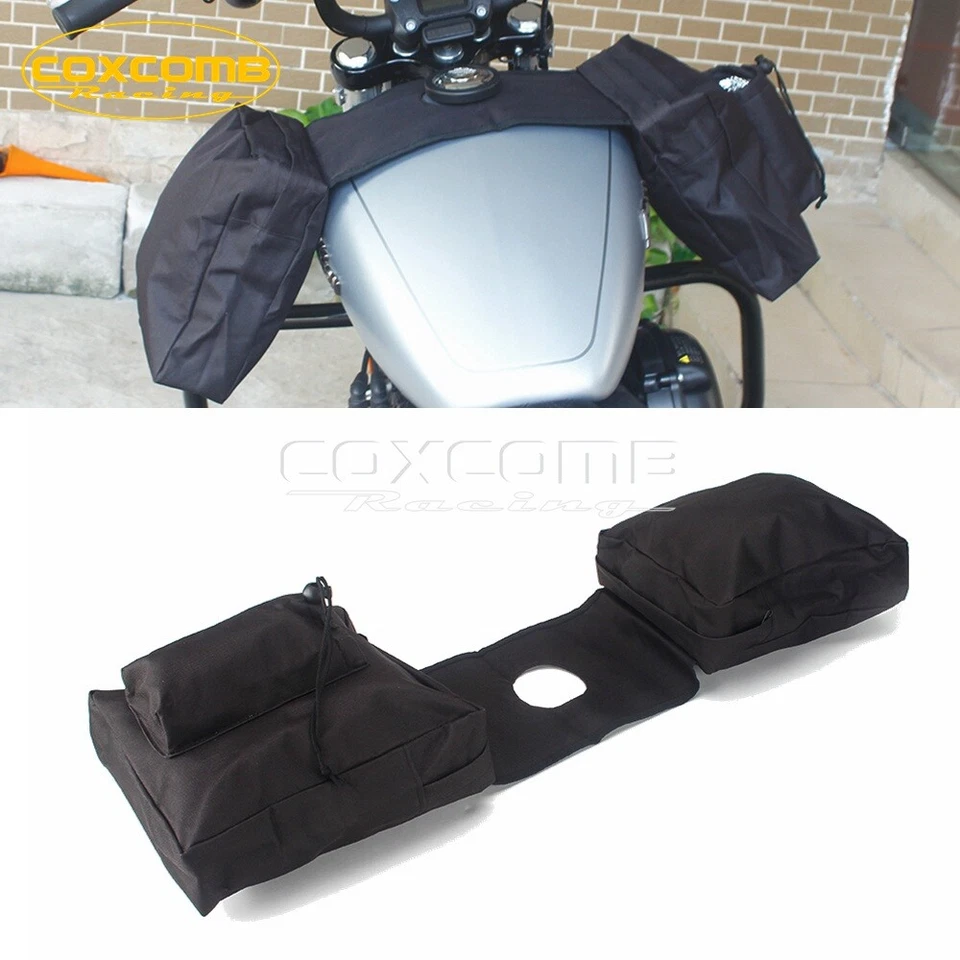 ATV UTV Motorcycle Fuel Gas Tank Top Saddle Bag Luggage Cargo Storage SaddleBag — 第 3/4 张图片